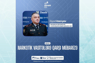 “Davam” Gənclər Hərəkatı təşəbbüsü ilə Elşad Hacıyev ilə görüş keçiriləcək