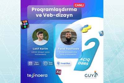 Bakıda proqramlaşdırma və dizayn mövzusunda vebinar keçiriləcək