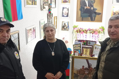 Suraxanı rayonunda şəhid ailələri ziyarət olunub