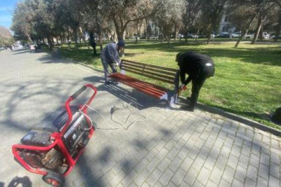 Nəsimi rayonu ərazisində yerləşən parklarda təmir işlərinə start verilib