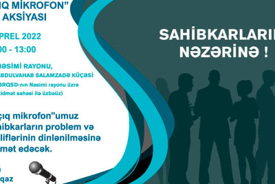 Nəsimi rayonunda “Açıq mikrofon” aksiyası keçiriləcək