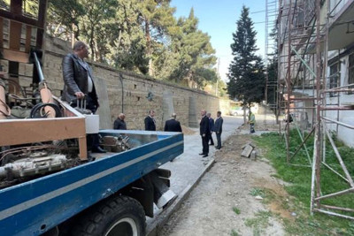 Nəsimi rayonunda təmir-bərpa işləri davam etdirilir