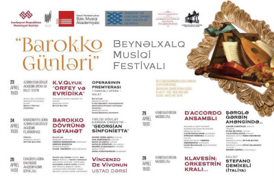 “Barokko Günləri”ndə kimlər harada çıxış edəcək: Festivalın proqramı