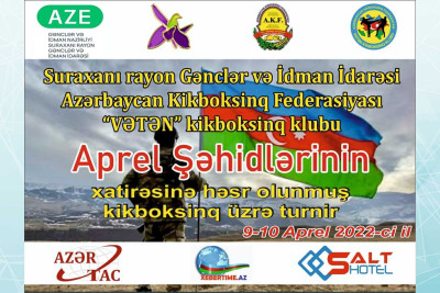 Bakıda Aprel şəhidlərinin xatirəsinə həsr olunmuş kikboksinq turniri keçiriləcək