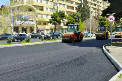 Sabunçu: Bakıxanov qəsəbəsinin bir küçəsi əsaslı təmir olunub