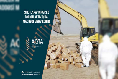 Bakıda bioloji aktiv qidalar məhv edilib