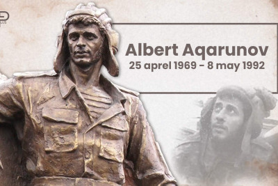 Bu gün Azərbaycanın Milli Qəhrəmanı Albert Aqarunovun doğum günüdür