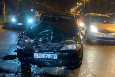 Bakının Nizami rayonunda yol qəzası baş verib