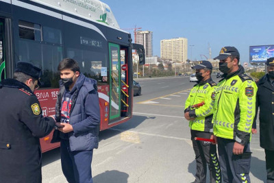 Polis Səbail rayonunda reyd keçirib