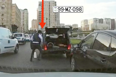 Paytaxtda təəccüb hissi yaratmaq istəyən sürücü cərimələndi