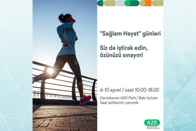 Bakı Bulvarında “Sağlam həyat” günləri keçiriləcək