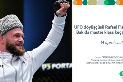 Bakıda qonaq olan UFC döyüşçüsü Rafael Fiziyev master klass keçirəcək