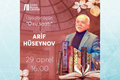 Bakı Kitab Mərkəzində Arif Hüseynov görüş keçirəcək