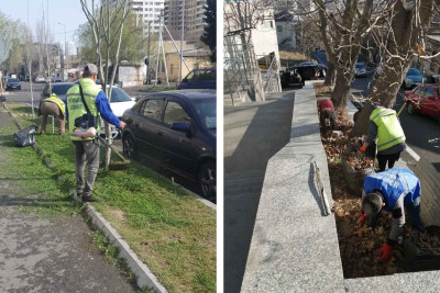 Bakının bu rayonunda təmizlik və abadlıq işləri aparılır