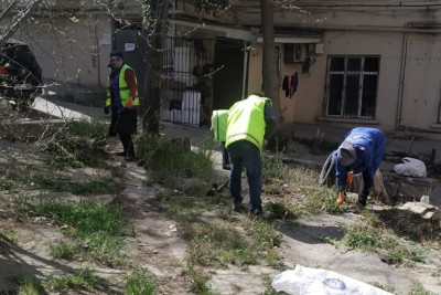 Yasamal rayonunda abadlıq və təmizlik işləri aparılır