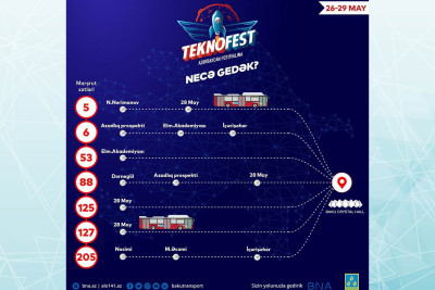 “Teknofest Azərbaycan”-a avtobusla necə getmək olar - BNA məlumat yayıb