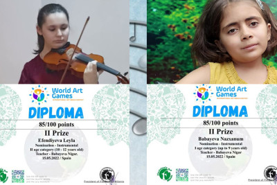 Ə.Bakıxanov adına 6 nömrəli uşaq musiqi məktəbinin şagirdləri uğura imza atıblar