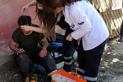 Sexdə baş vermiş yanğında FHN əməkdaşları xəsarət alıb