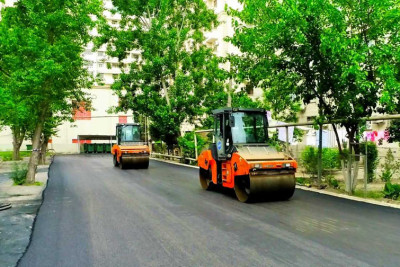 Sabunçu: Bakıxanov qəsəbəsində 4 küçədə təmir işləri aparılır