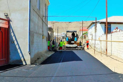 Qaradağ: Lökbatan qəsəbəsinin küçələri əsaslı təmir olunur