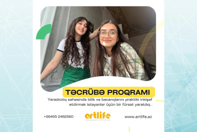 Rəssamlıq bacarıqlarını artırmaq istəyənlər təcrübə proqramına qoşula bilər