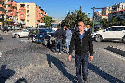 Binəqədi rayonunda avtoqəza baş verib