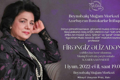 Bəstəkar Firəngiz Əlizadənin yubileyinə həsr edilmiş konsert keçiriləcək
