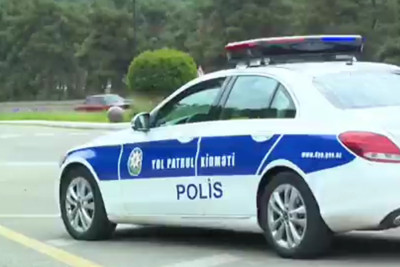 Bakıda Dövlət Yol Polisinin avtomobilini qəsdən vuran sürücü həbs edilib