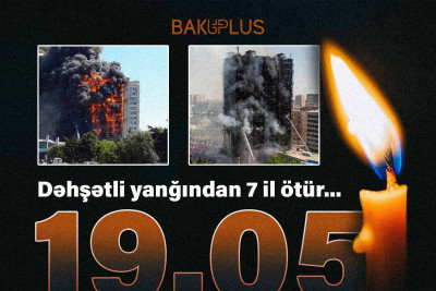 Bu gün Binəqədi rayonunda hündürmərtəbəli yaşayış binasında baş verən dəhşətli yanğından yeddi il ötür
