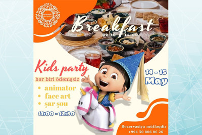 Bakıda uşaqlar üçün “Kids party” keçiriləcək