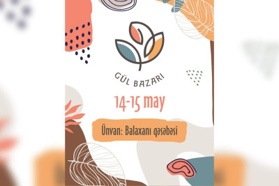 Sabunçu: Balaxanı qəsəbəsində gül yarmarkası keçirilir