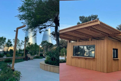 Bakıda “Alov qüllələrinin parkı” açılışa hazırlanır