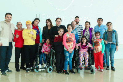 Sağlamlıq imkanları məhdud uşaqlar üçün Heydər Əliyev Mərkəzinə ekskursiya təşkil olunub