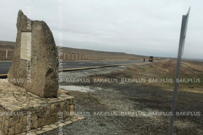 Qobustan qəsəbəsində asfalt örtüyü yenilənir