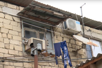 Sabunçu rayonunda məcburi köçkünlərin yaşadığı bina baxımsız vəziyyətdədir