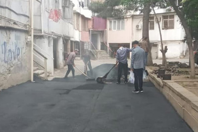 Bakıda məhəllədaxili yollar abadlaşdırılır