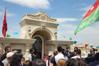 Vətən müharibəsi şəhidi Ağabəy Məmmədquliyevin adına xatirə bulağının açılışı olub