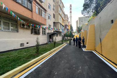 Nəsimi rayonunda daha bir bina təmirdən sonra vətəndaşların istifadəsinə verilib