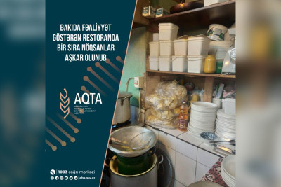 Bakıda məşhur restoran cərimələnib