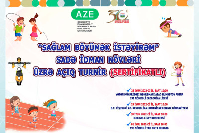 Bakıda uşaqlar üçün idman turniri keçiriləcək