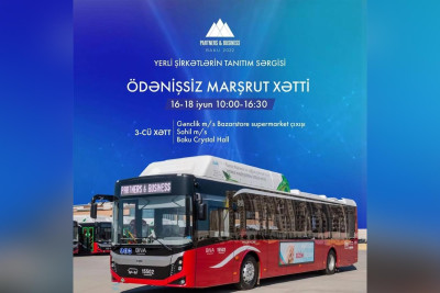 “Baku Crystal Hall”-dakı sərgiyə ödənişsiz avtobuslarla getmək mümkün olacaq