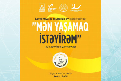 "Leykemiya ilə mübarizə" ayı çərçivəsində xeyriyyə yarmarkası baş tutacaq