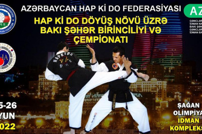 Şağan Olimpiya İdman Kompleksində Hap ki do döyüş növü üzrə çempionat təşkil olunacaq
