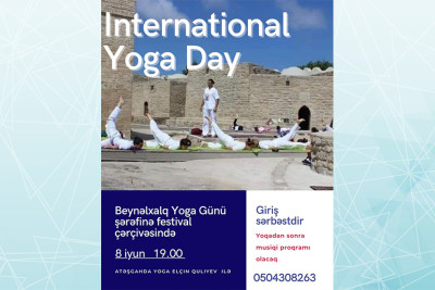 Beynəlxalq Yoqa Günü ilə əlaqədar açıq dərs keçiriləcək