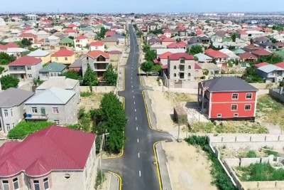 Yeni Suraxanı qəsəbəsində bu küçənin təmiri başa çatıb