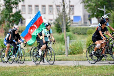 Paytaxtda velosipedçilərin yürüşü baş tutub