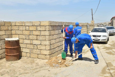 Xəzər rayonunda magistral su xəttinə qanunsuz qoşmalar aşkarlanıb