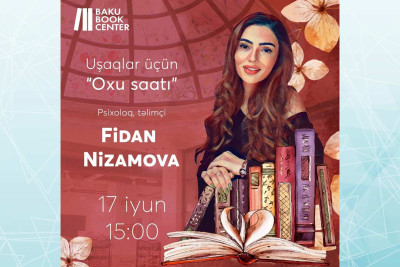 Bakı Kitab Mərkəzində uşaqlar üçün növbəti “Oxu saatı” keçiriləcək