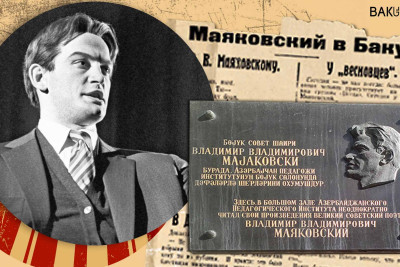 Şair Vladimir Mayakovskinin Bakıya səfərləri