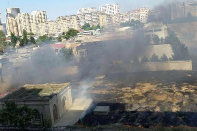 Yasamal rayonunda yanğın olub